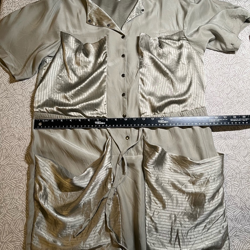 Chic Olive Button-Down Dress - image 5